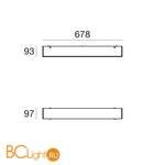 Потолочный светильник Linea Light Glued 90303 - Схема