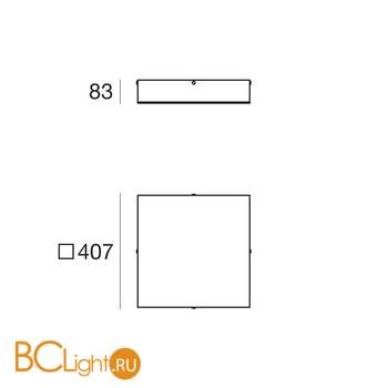 Потолочный светильник Linea Light Glued 90306 - Схема