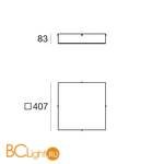 Потолочный светильник Linea Light Glued 90306 - Схема