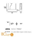 Подвесной светильник Linea Light Modern collection 4884 - Схема