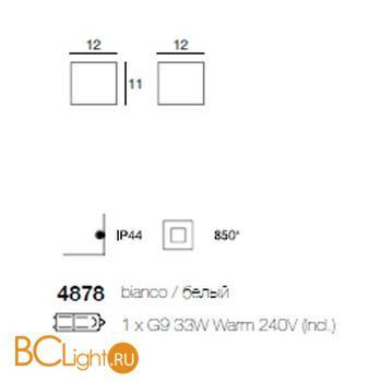 Бра Linea Light Class Modern collection 4878 - Схема