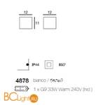 Бра Linea Light Class Modern collection 4878 - Схема