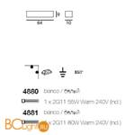 Бра Linea Light Class Modern collection 4881 - Схема