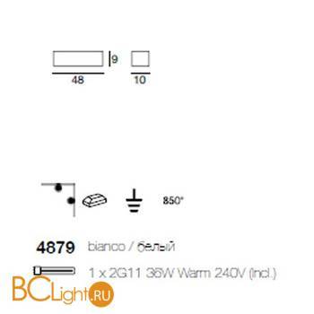 Бра Linea Light Class Modern collection 4879 - Схема