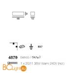 Бра Linea Light Class Modern collection 4879 - Схема