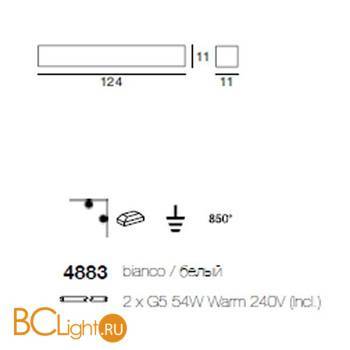 Потолочный светильник Linea Light Modern collection 4883 - Схема