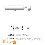 Потолочный светильник Linea Light Modern collection 4883 - Схема