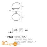 Настольная лампа Linea Light Goccia 7243 - Схема