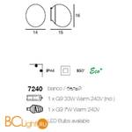 Настенно-потолочный светильник Linea Light Goccia 7240 - Схема