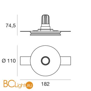 Встраиваемый светильник Linea Light Gypsum Coloring 8818 - Схема