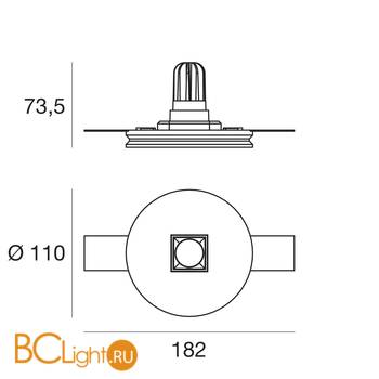 Встраиваемый светильник Linea Light Gypsum Coloring 8824 - Схема