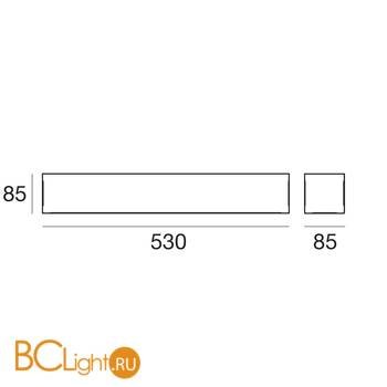 Настенный светильник Linea Light Gypsum 60819N00 - Схема