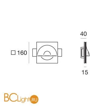 Встраиваемый светильник Linea Light Gypsum 60910N00 - Схема