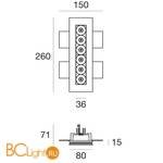 Встраиваемый светильник Linea Light Gypsum 64549W30 - Схема