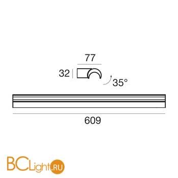Настенный светильник Linea Light Halfpipe 8396 - Схема