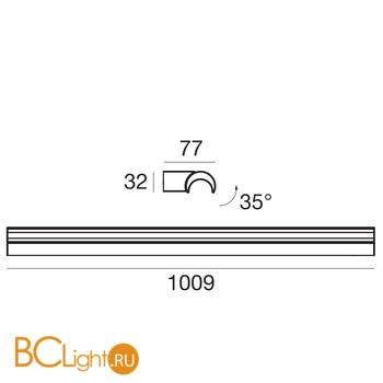 Настенный светильник Linea Light Halfpipe 8400 - Схема