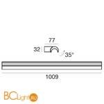 Настенный светильник Linea Light Halfpipe 8401 - Схема