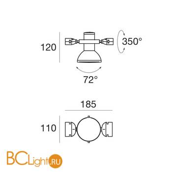 Светильник для струнной системы Linea Light Halley TR4202-3 - Схема