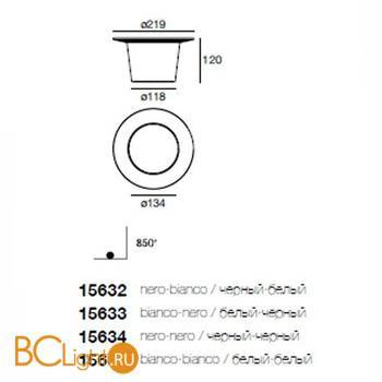 Напольный светильник Linea Light Hat 15632 - Схема