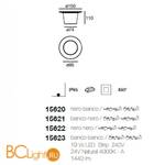 Садово-парковый фонарь Linea Light Hat 15621 - Схема