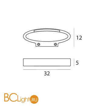 Настенный светильник Linea Light Heli 8455 - Схема