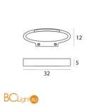 Настенный светильник Linea Light Heli 8455 - Схема