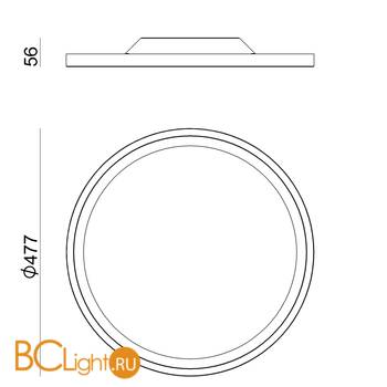 Потолочный светильник Linea Light Hinomaru 8606 - Схема