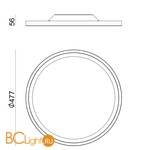 Потолочный светильник Linea Light Hinomaru 8607 - Схема