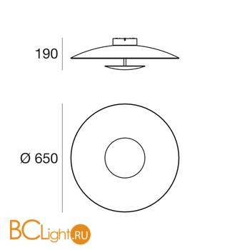 Потолочный светильник Linea Light Horizon 90284 - Схема
