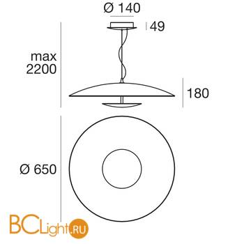 Подвесной светильник Linea Light Horizon 90286 - Схема