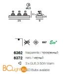 Встраиваемый спот (точечный светильник) Linea Light Incasso 6362 - Схема