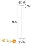 Напольный светильник Linea Light Joshua 8366 - Схема