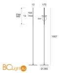Напольный светильник Linea Light Kimia 8545 - Схема