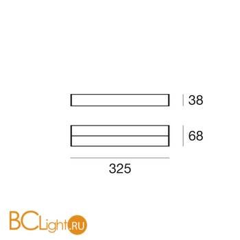 Настенный светильник Linea Light Kioo 7904 - Схема