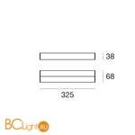 Настенный светильник Linea Light Kioo 7904 - Схема