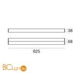 Настенный светильник Linea Light Kioo 7906 - Схема