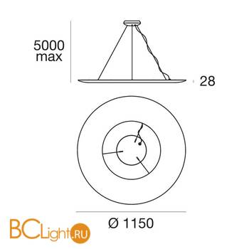 Подвесной светильник Linea Light Kyklos 8483 - Схема