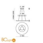 Подвесной светильник Linea Light Kyklos 8486 - Схема