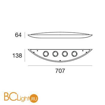 Настенный светильник Linea Light Kyklos 7741 - Схема
