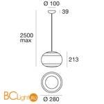 Подвесной светильник Linea Light La Mariée 8625 - Схема