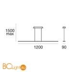 Подвесной светильник Linea Light Lama 7139 - Схема