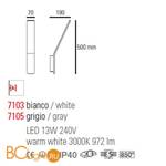 Настенный светильник Linea Light Lama 7103 - Схема
