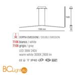 Подвесной светильник Linea Light Lama 7108 - Схема