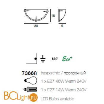 Настенный светильник Linea Light Lancia 73668 - Схема