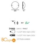 Настенно-потолочный светильник Linea Light Liner 71883 - Схема