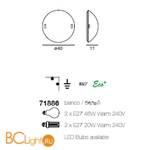 Настенно-потолочный светильник Linea Light Liner 71886 - Схема