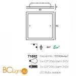 Настенно-потолочный светильник Linea Light Luminosa 71692 - Схема