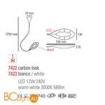 Подвесной светильник Linea Light Folia 7423 - Схема