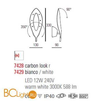 Бра Linea Light Folia 7429 - Схема
