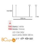 Подвесной светильник Linea Light My Tube 7065 - Схема